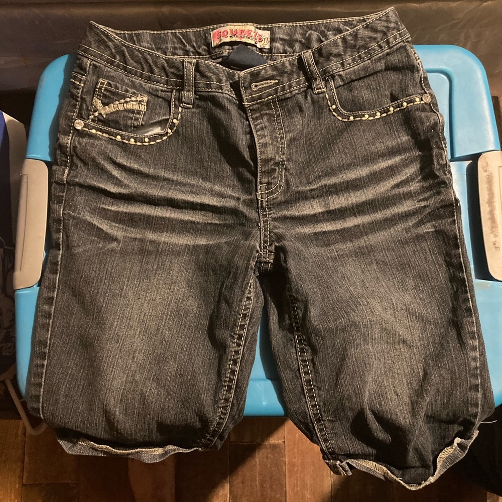 Girls jean shorts size 14